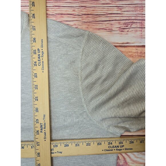 Orvis Classic Collection Long Sleeve Crew Shirt Large Gray Striped - Picture 8 of 8